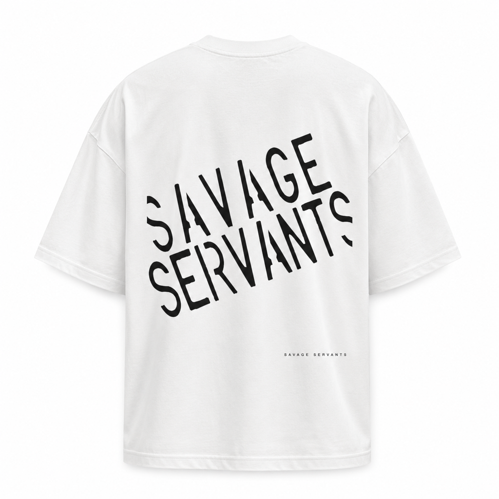WHITE SAVAGE SERVANTS BACK DIAGONAL TILT